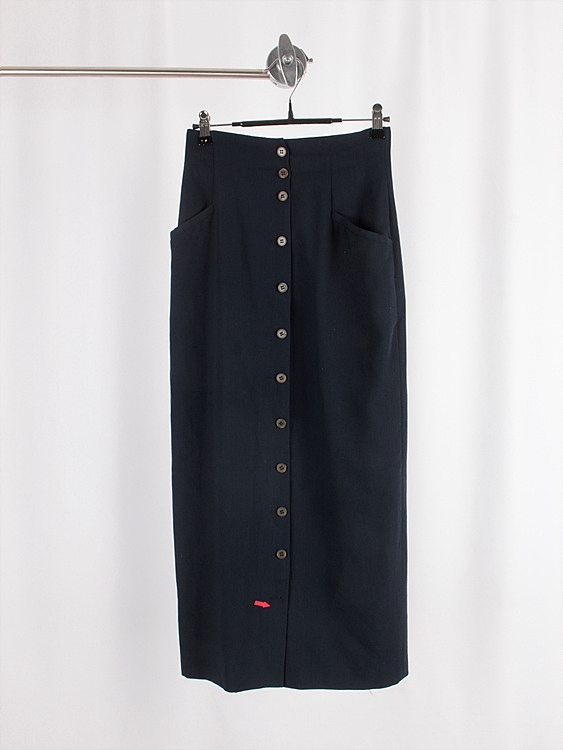 EMPORIO ARMANI button long skirt (26.7 inch)