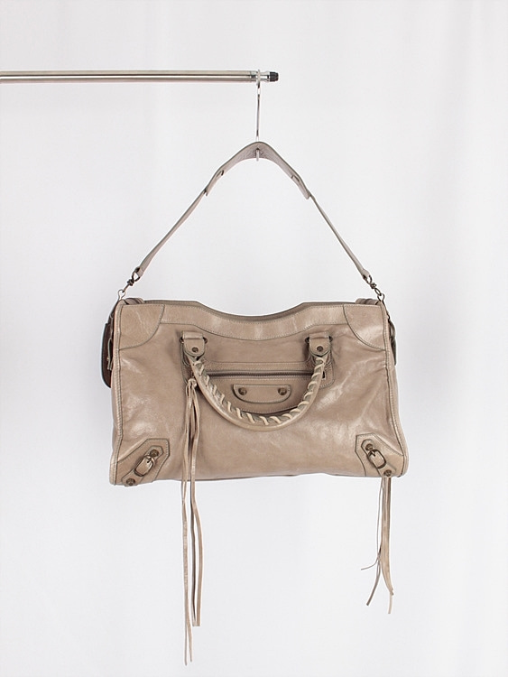 BALENCIAGA leather shoulder bag