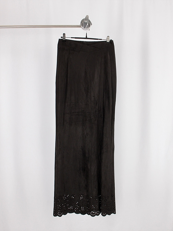 X MANIA suede touch long skirt (26inch) - 미사용품