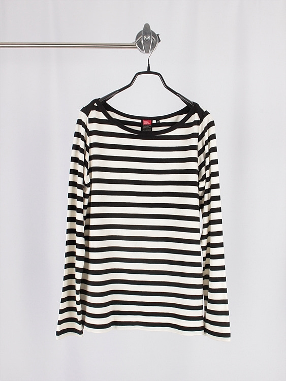 DOUBLE STANDARD CLOTHING stripe tee - japan made