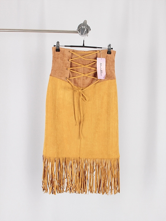 MARLLEE fringe skirt (25.9 inch) - 미사용품